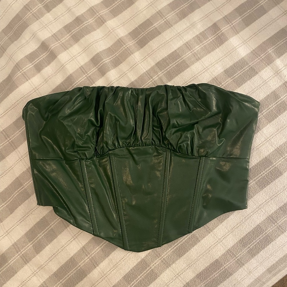 Green Leather Corset